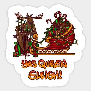 Yas Queen Sleigh Sticker